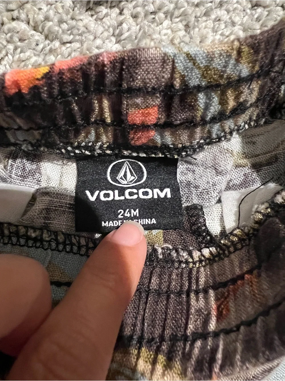 Volcom Multicolor Tropical Print Two-Piece Set
